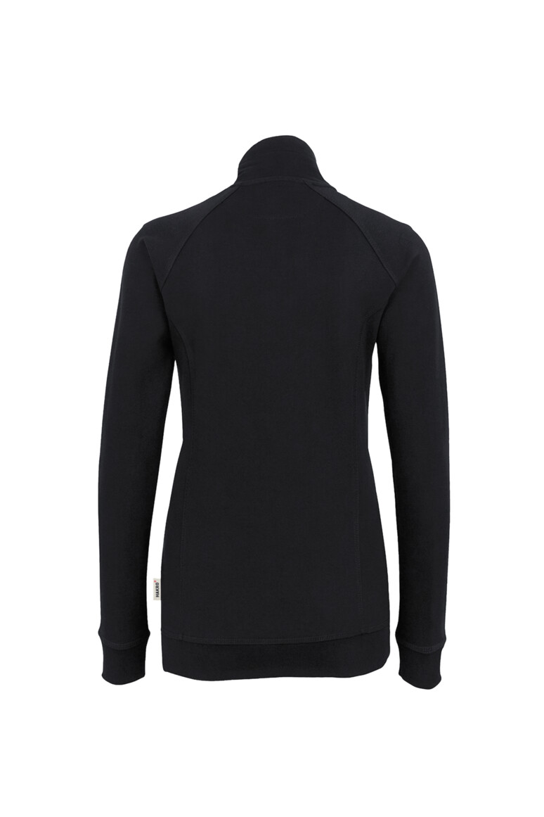 HAKRO Damen Sweatjacke College | schwarz