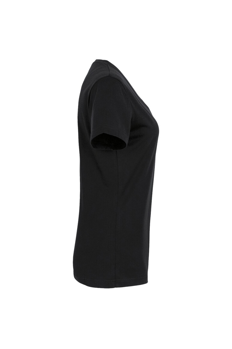 HAKRO Damen V-Shirt Mikralinar® | schwarz