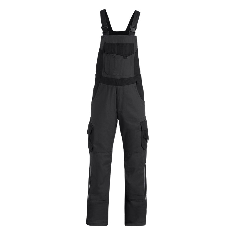 FHB ECKHARD Latzhose, anthrazit-schwarz