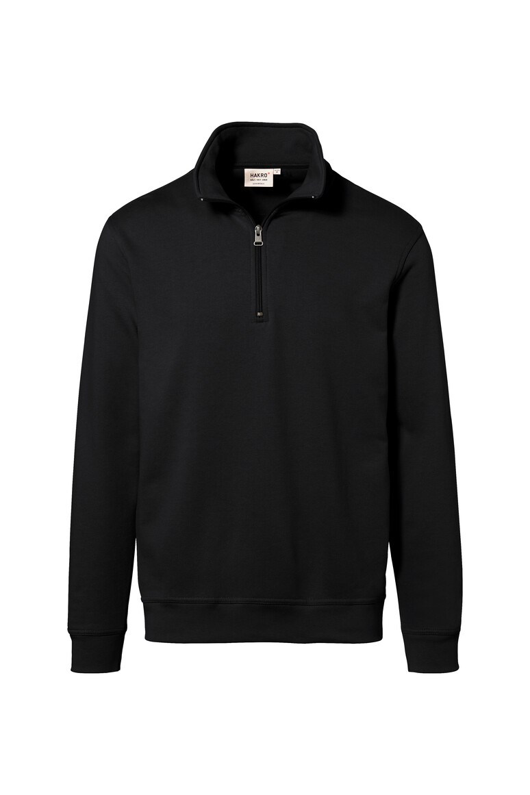 HAKRO Zip-Sweatshirt Premium | schwarz